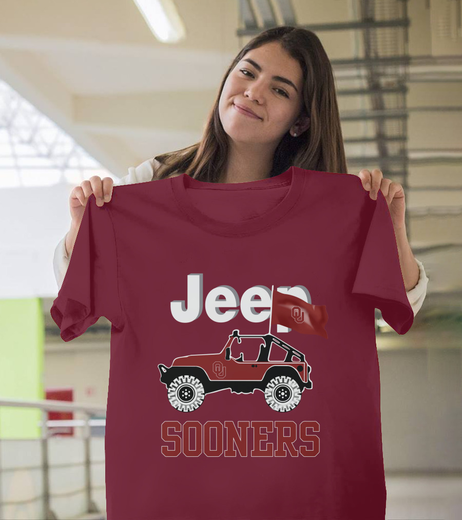 Jeep Sooners Ou Flag T-Shirt