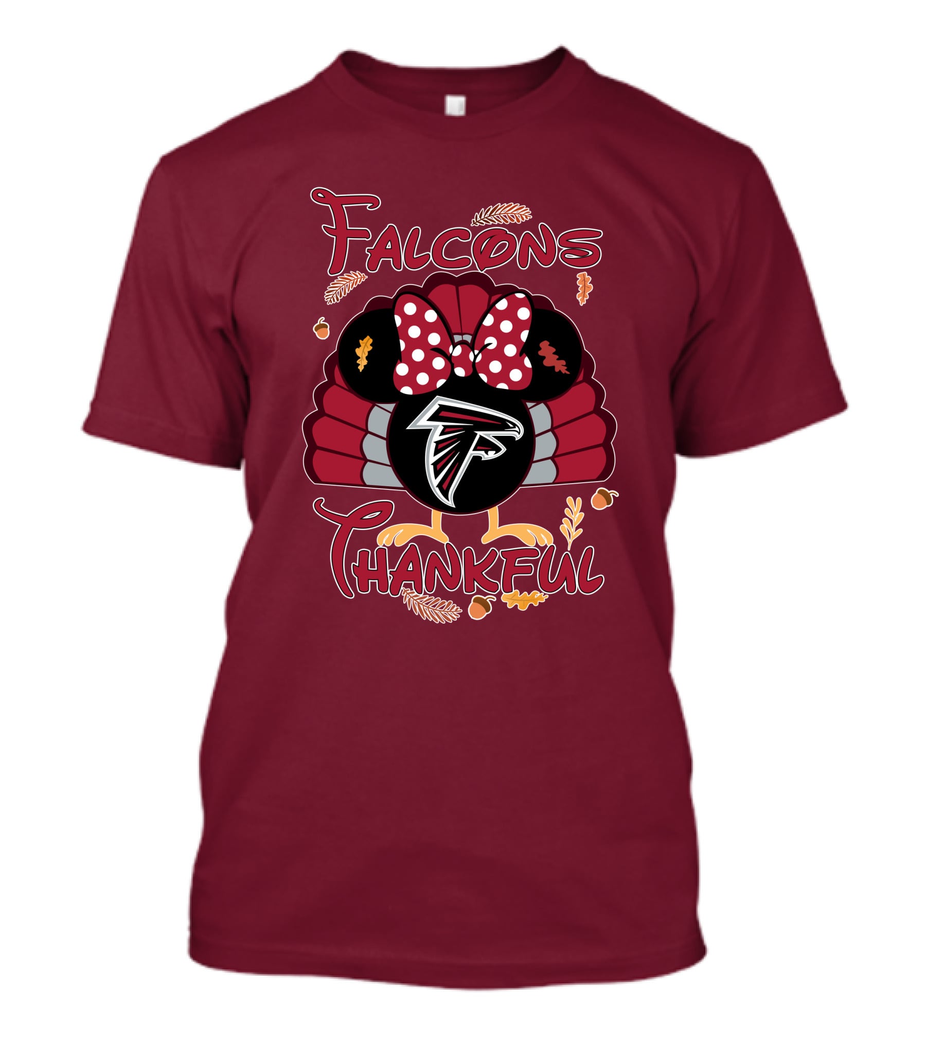 Falcons Thankful Minnie Thanksgiving Atlanta T-Shirt