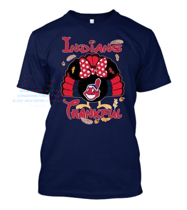 Indians Thankful Minnie Thanksgiving T-Shirt