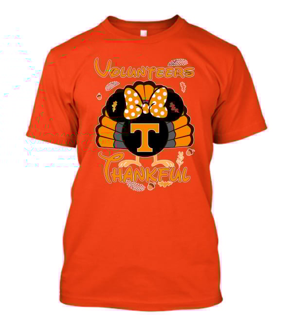 Volunteers Thankful Tennessee Minnie Thanksgiving T-Shirt