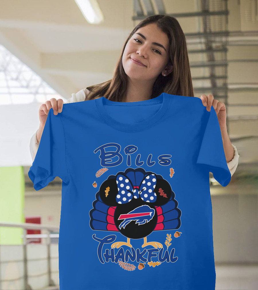 Bills Thankful Buffalo Bills Minnie Thanksgiving T-Shirt