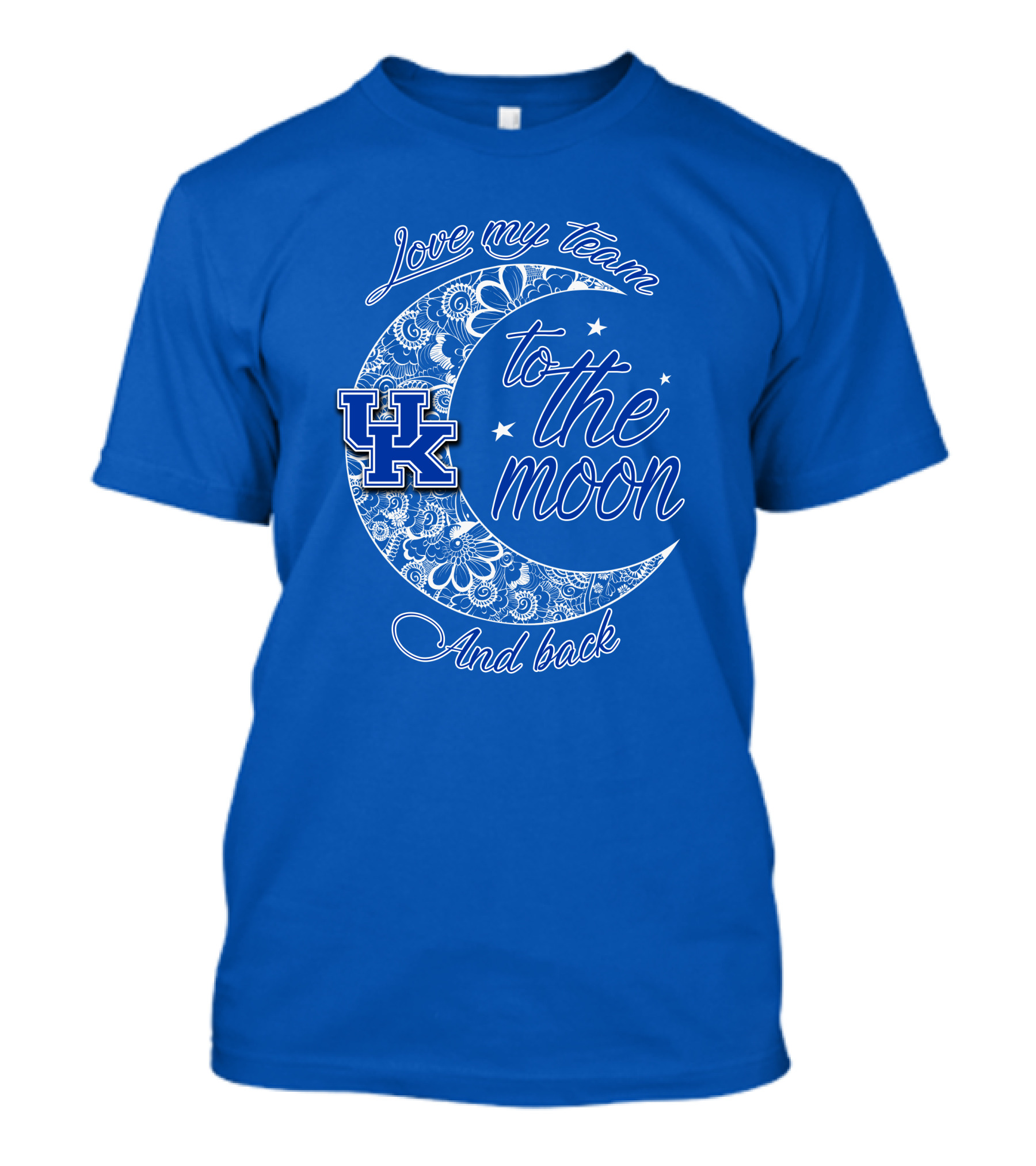Kentucky Wildcats Love My Team To The Moon And Back UK T-Shirt