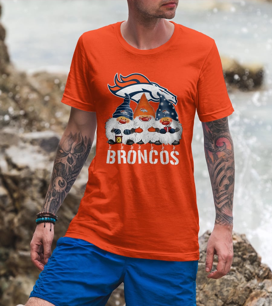 Denver Broncos Merry Christmas Happy Holidays Broncos T-Shirt