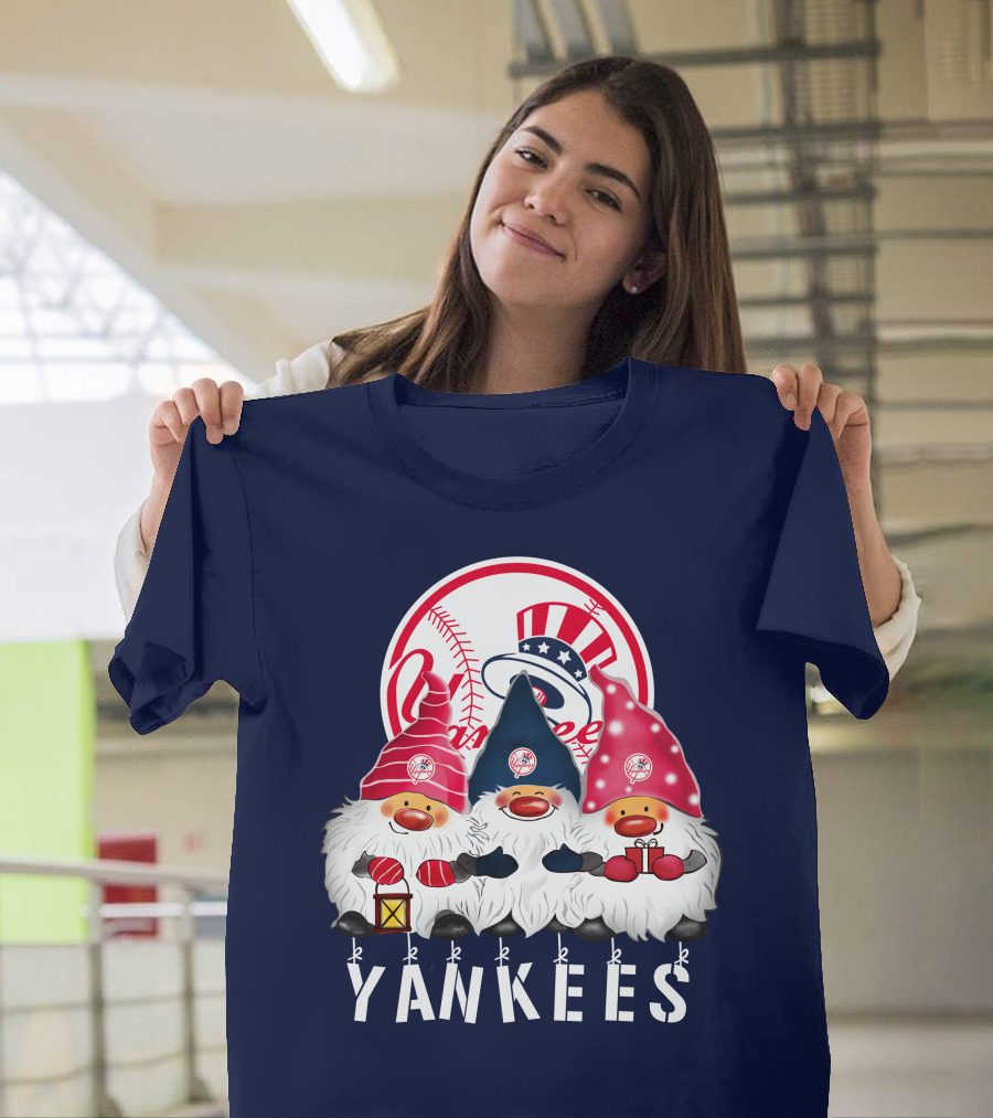 Yankees Merry Christmas Happy Holidays New York Yankees T-Shirt