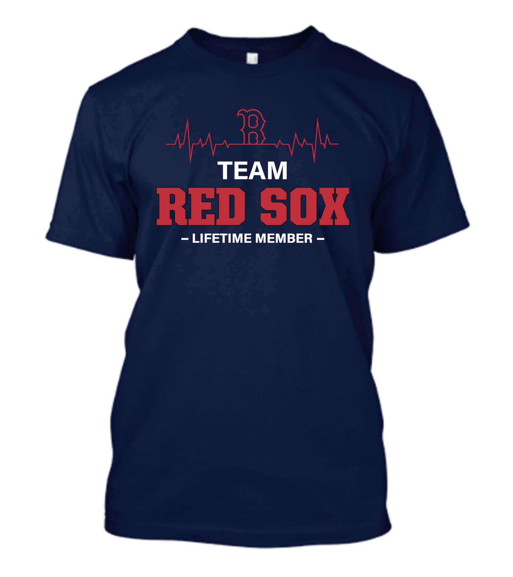 Team Red Sox Lifetime Member עם הדופק Red B T-Shirt