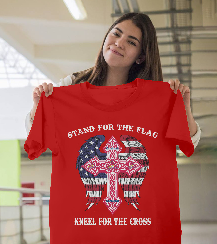 Stand For The Flag Kneel For The Cross St. Louis Cardinals T-Shirt