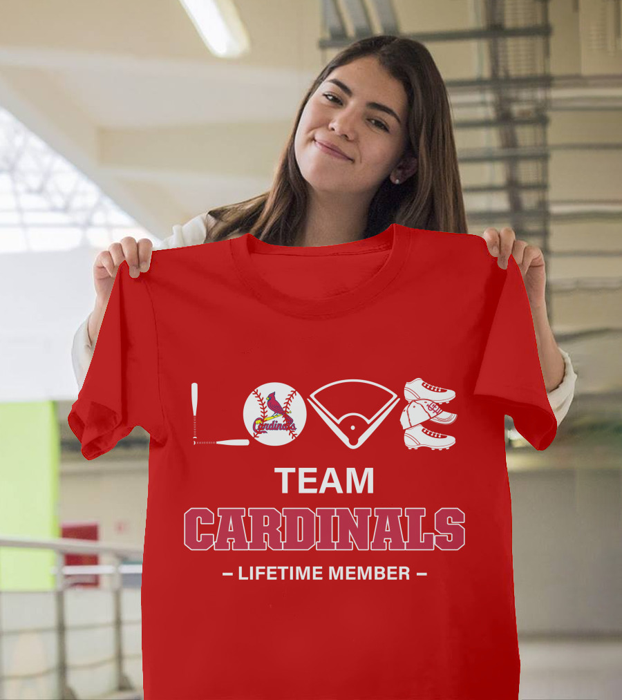LOVE Team Cardinals Lifetime Member T-Shirt