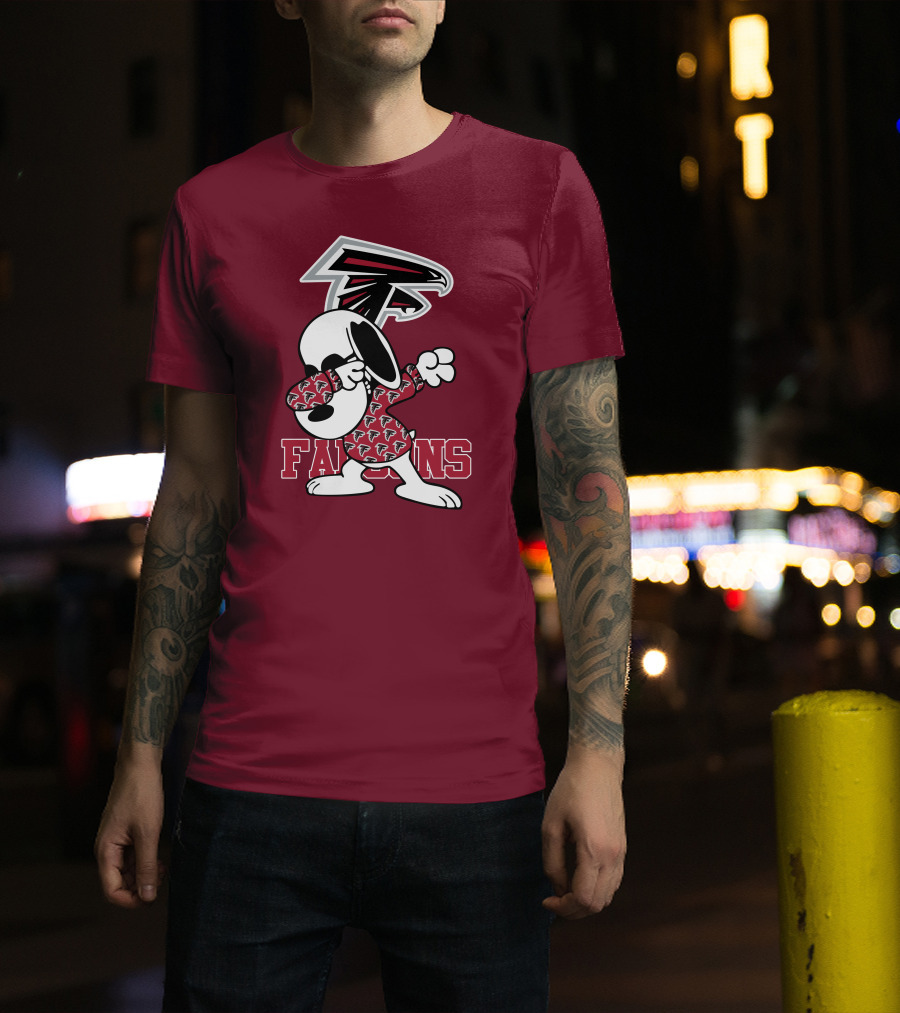 Atlanta Falcons Snoopy Dabbing T-Shirt