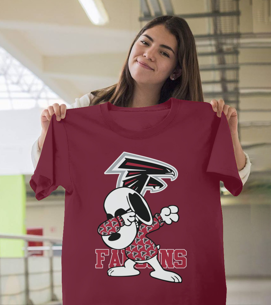 Atlanta Falcons Snoopy Dabbing T-Shirt