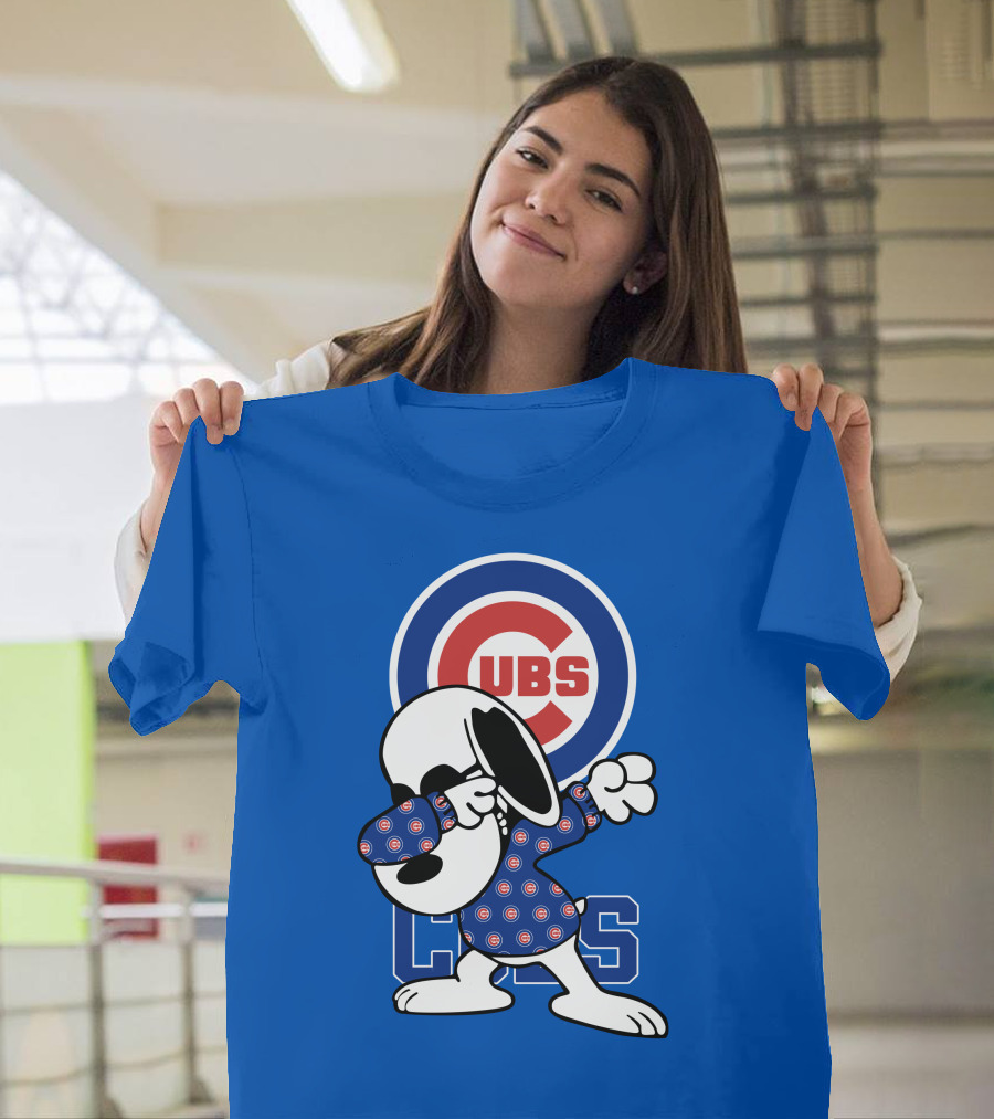 Chicago Cubs Snoopy Dabbing T-Shirt