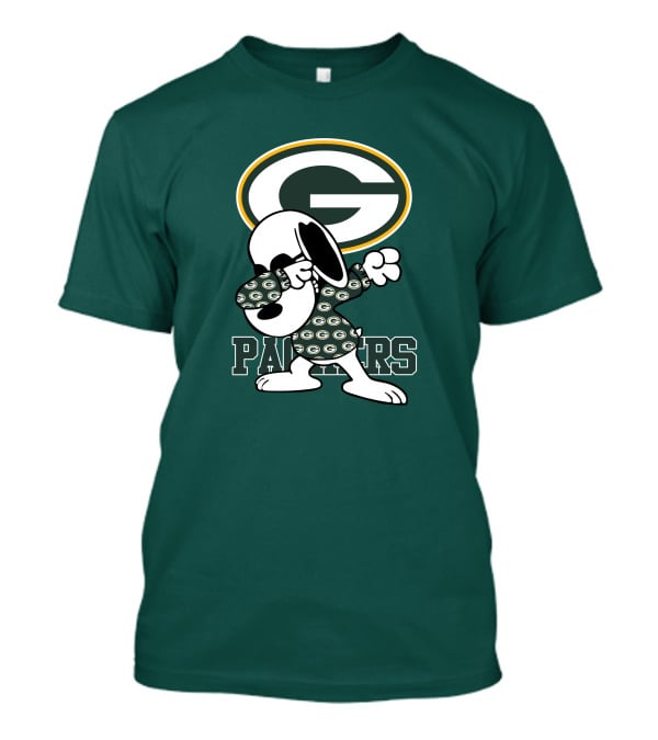 Green Bay Packers Snoopy Dabbing Packers T-Shirt