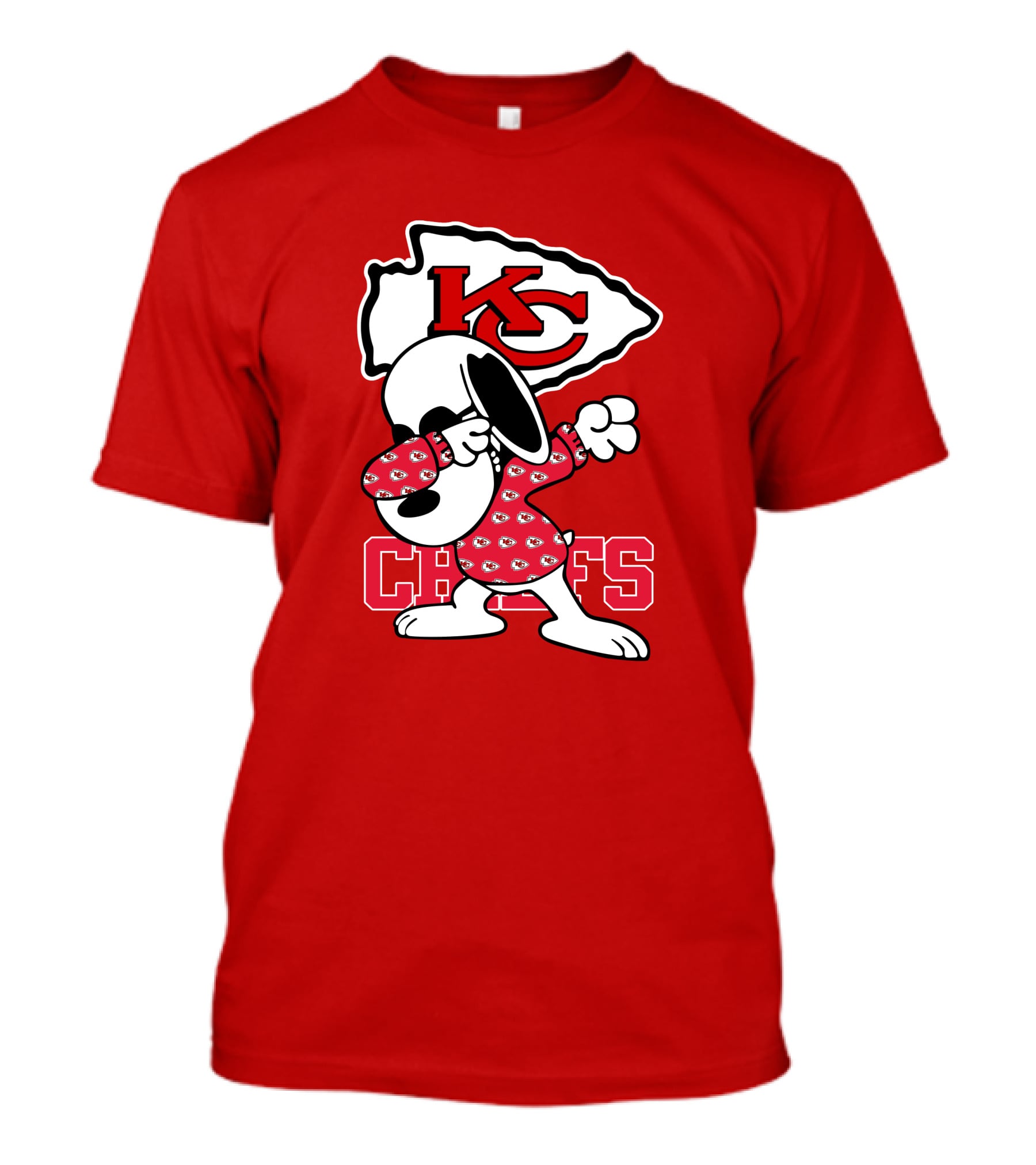 Kansas City Chiefs Snoopy KC Logo Dabbing Chiefs T-Shirt