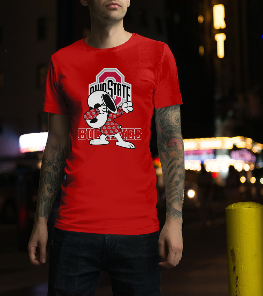 Ohio State Buckeyes Snoopy Dabbing T-Shirt