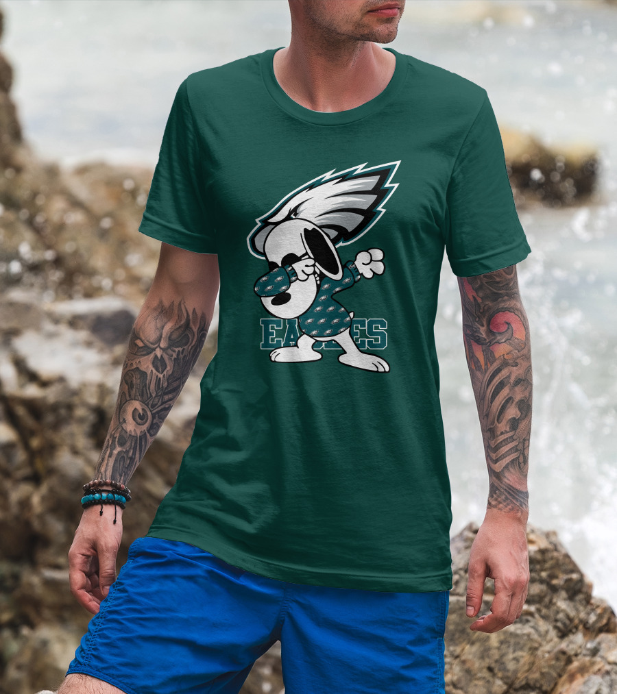 Philadelphia Eagles Snoopy Dabbing Mascot T-Shirt