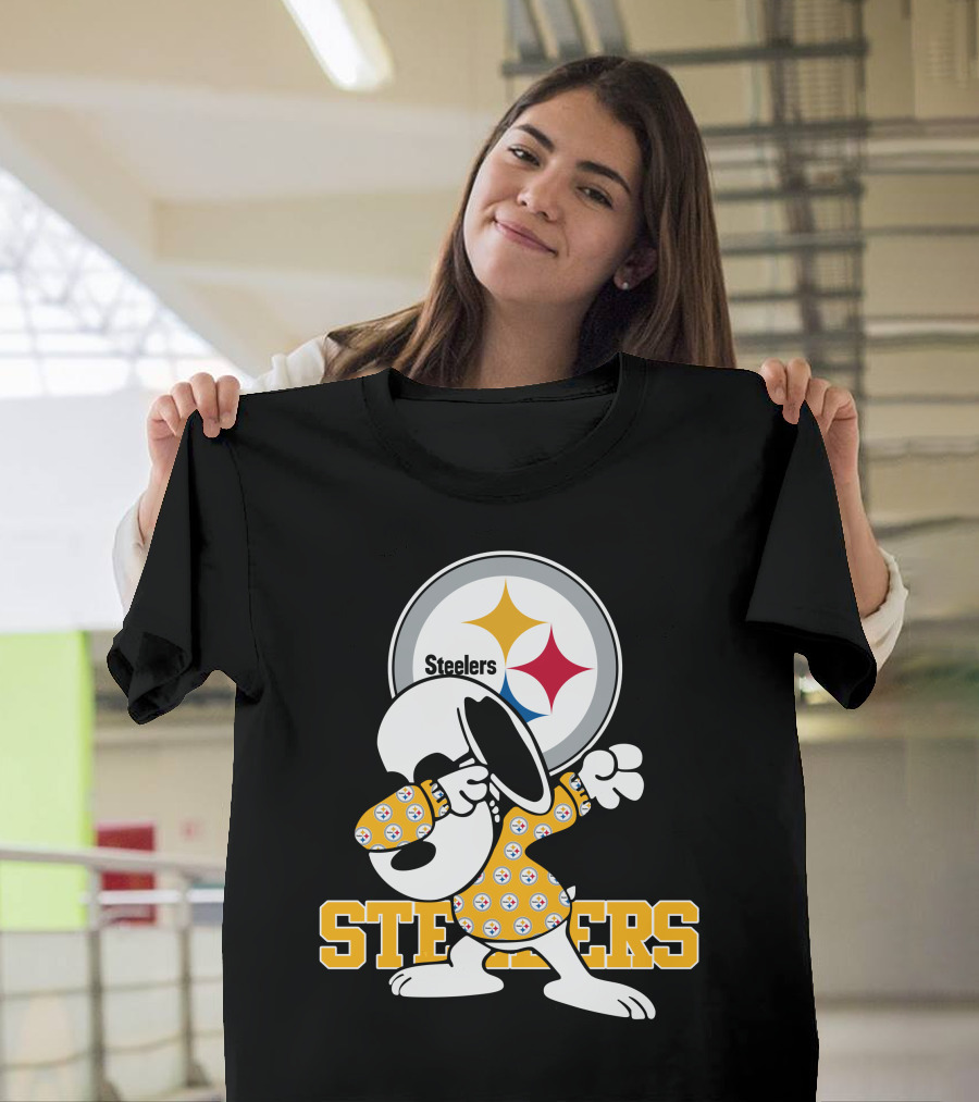 Pittsburgh Steelers Snoopy Dabbing Fan T-Shirt