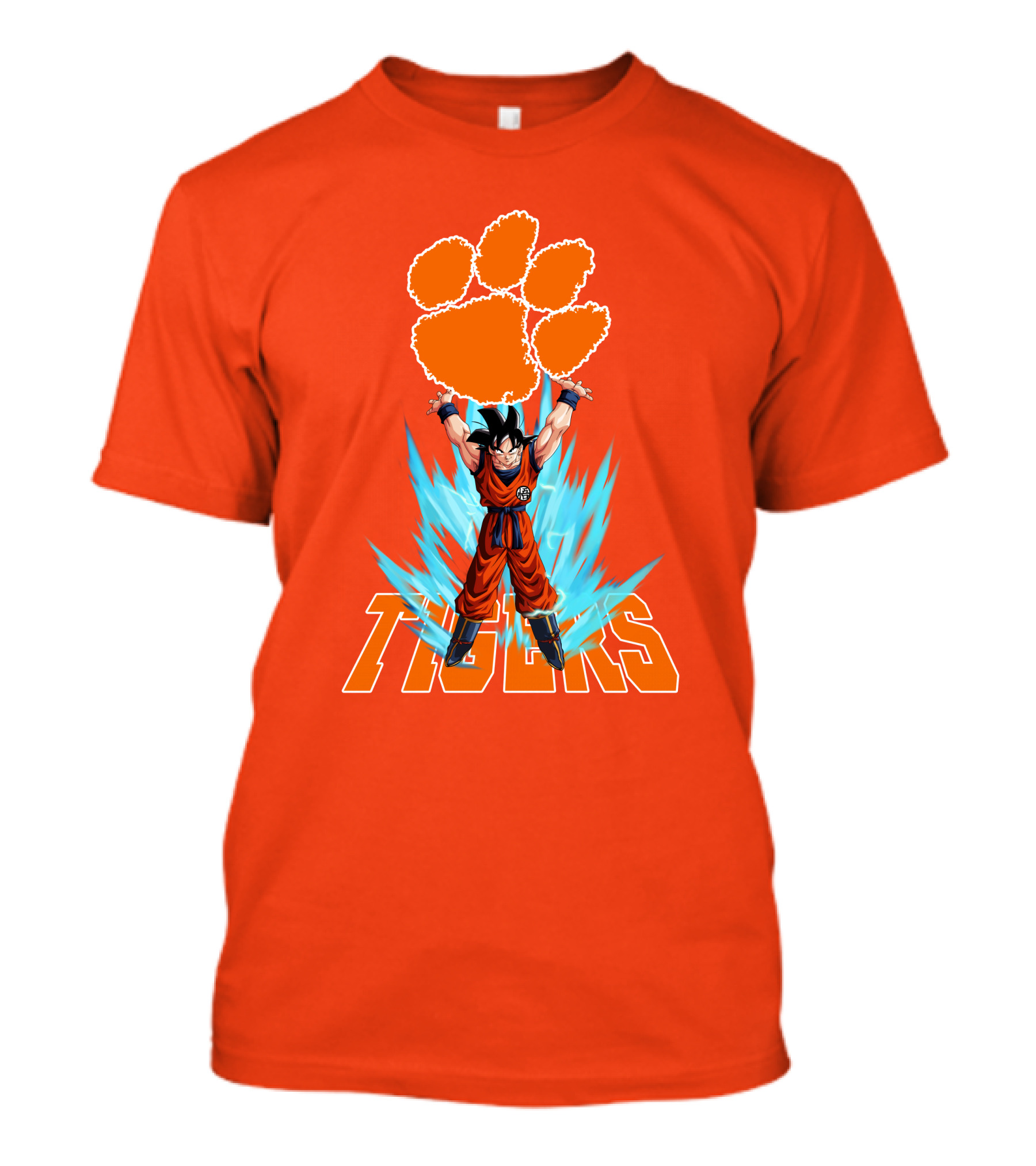 Clemson Tigers Super Saiyan Songoku Power Up T-Shirt