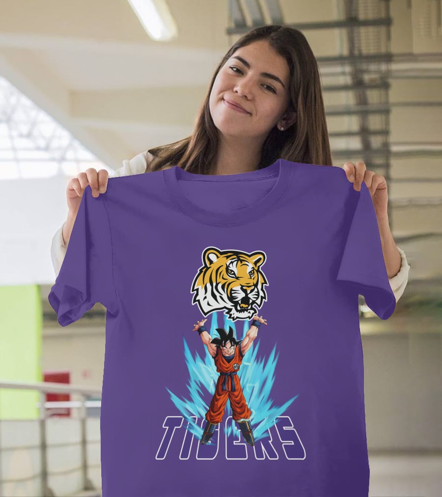 Lsu Tigers Super Saiyan Goku Power Up T-Shirt