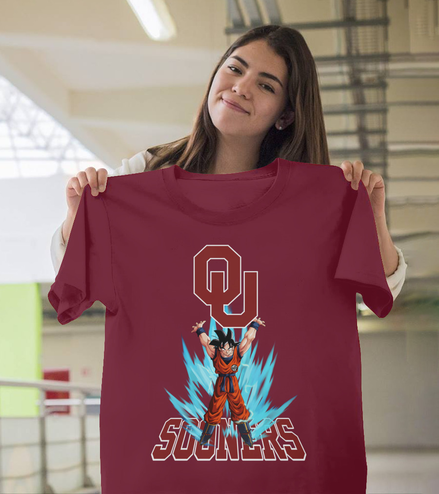 Oklahoma Sooners Ou Songoku Super Saiyan Energy Burst T-Shirt