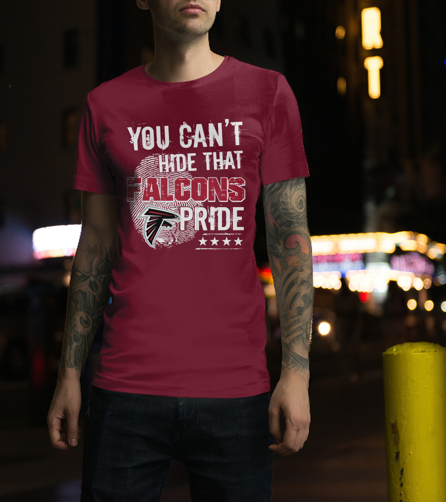 You Can't Hide That Falcons Pride With Atlanta Logo And Stars T-Shirt