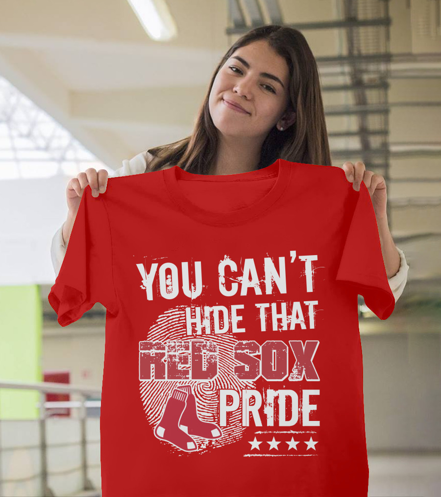 You Can't Hide That Red Sox Pride with Sock and Stars T-Shirt