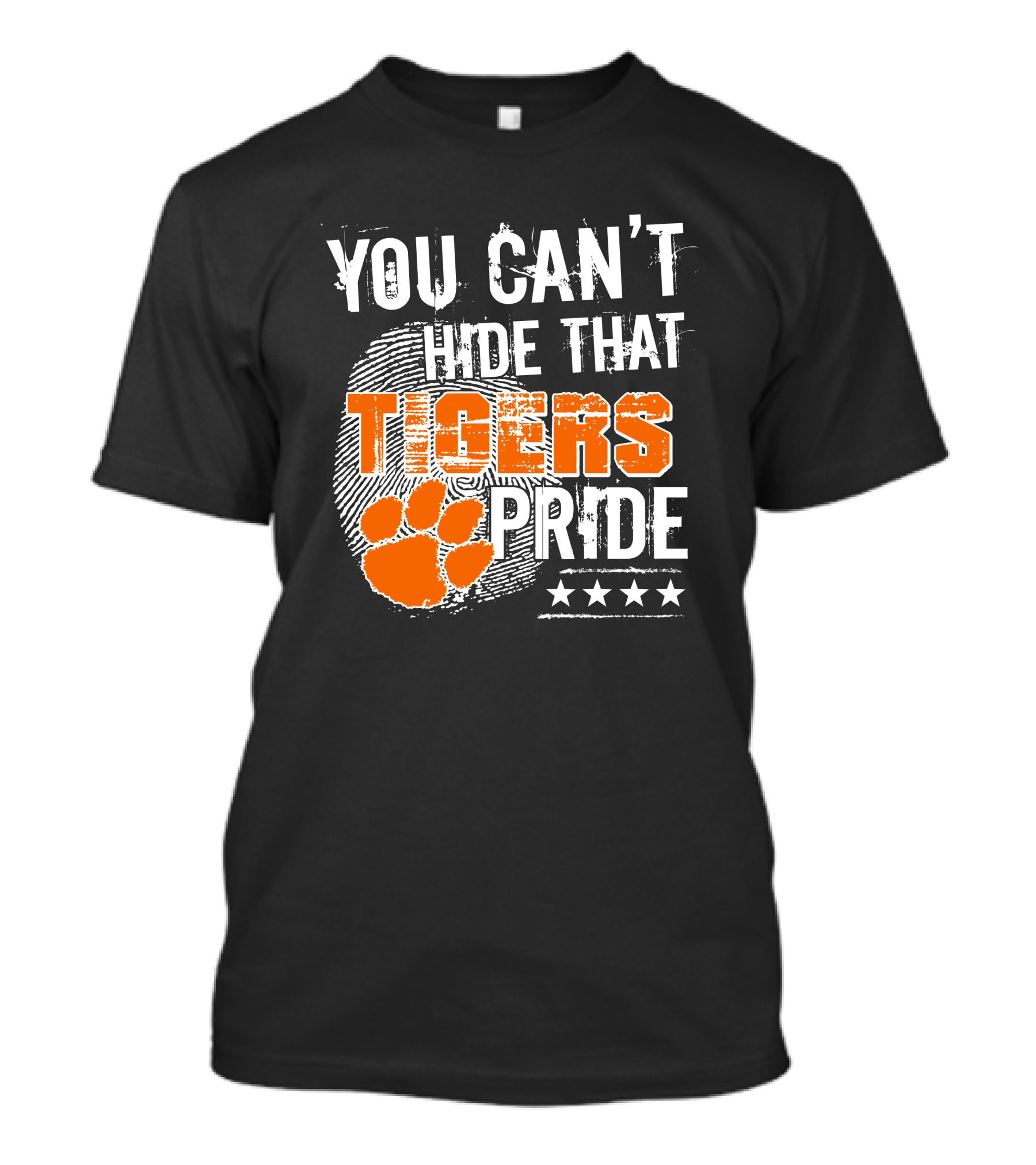 You Can't Hide That Tigers Pride Fingerprint Paw Stars T-Shirt
