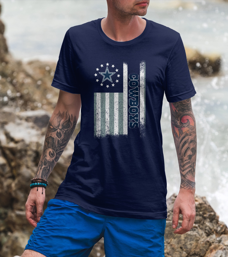 Dallas Cowboys American Flag Star Stripes T-Shirt
