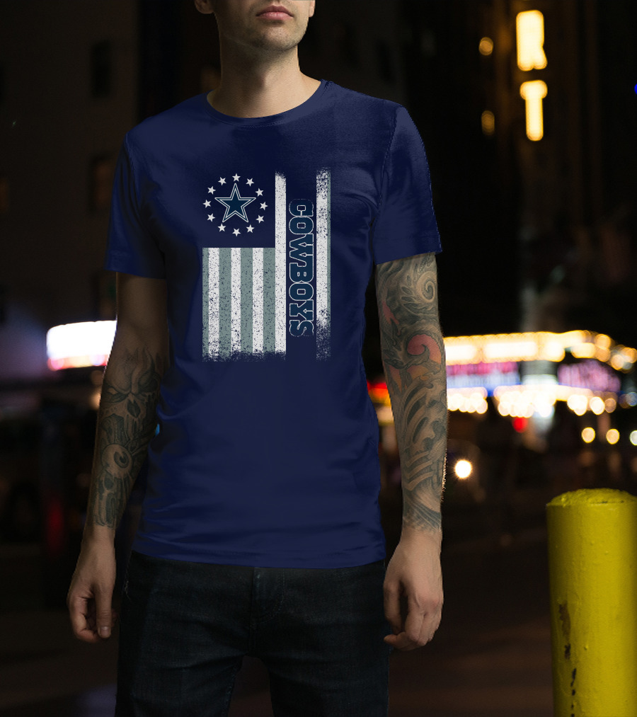 Dallas Cowboys American Flag Star Stripes T-Shirt