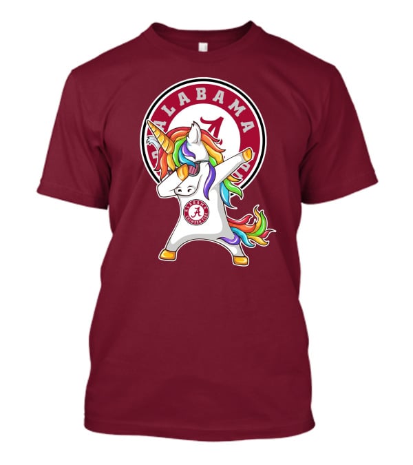 Alabama Crimson Tide Dabbing Unicorn T-Shirt