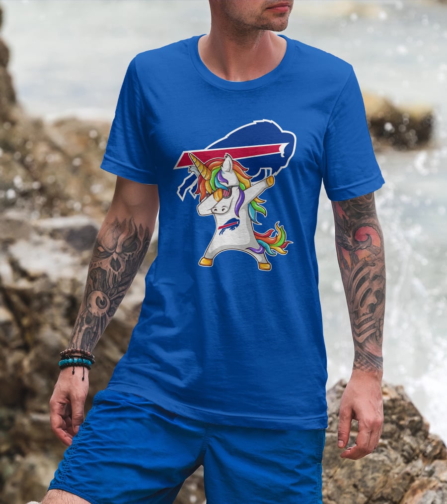 Buffalo Bills Unicorn Dabbing NFL Fan T-Shirt