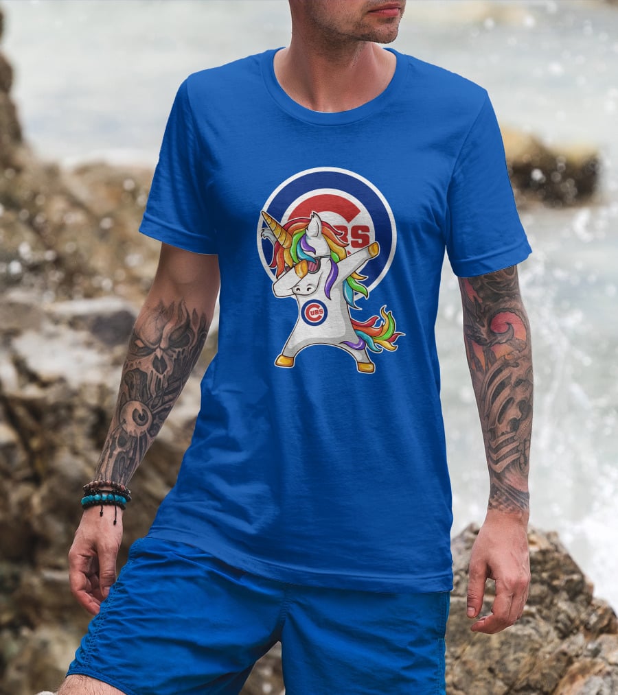 Chicago Cubs Unicorn Dabbing T-Shirt