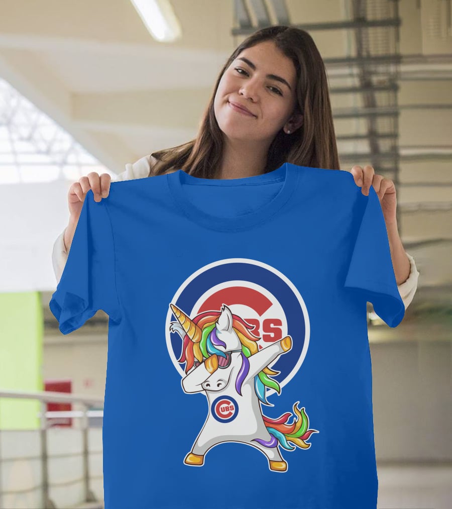 Chicago Cubs Unicorn Dabbing T-Shirt