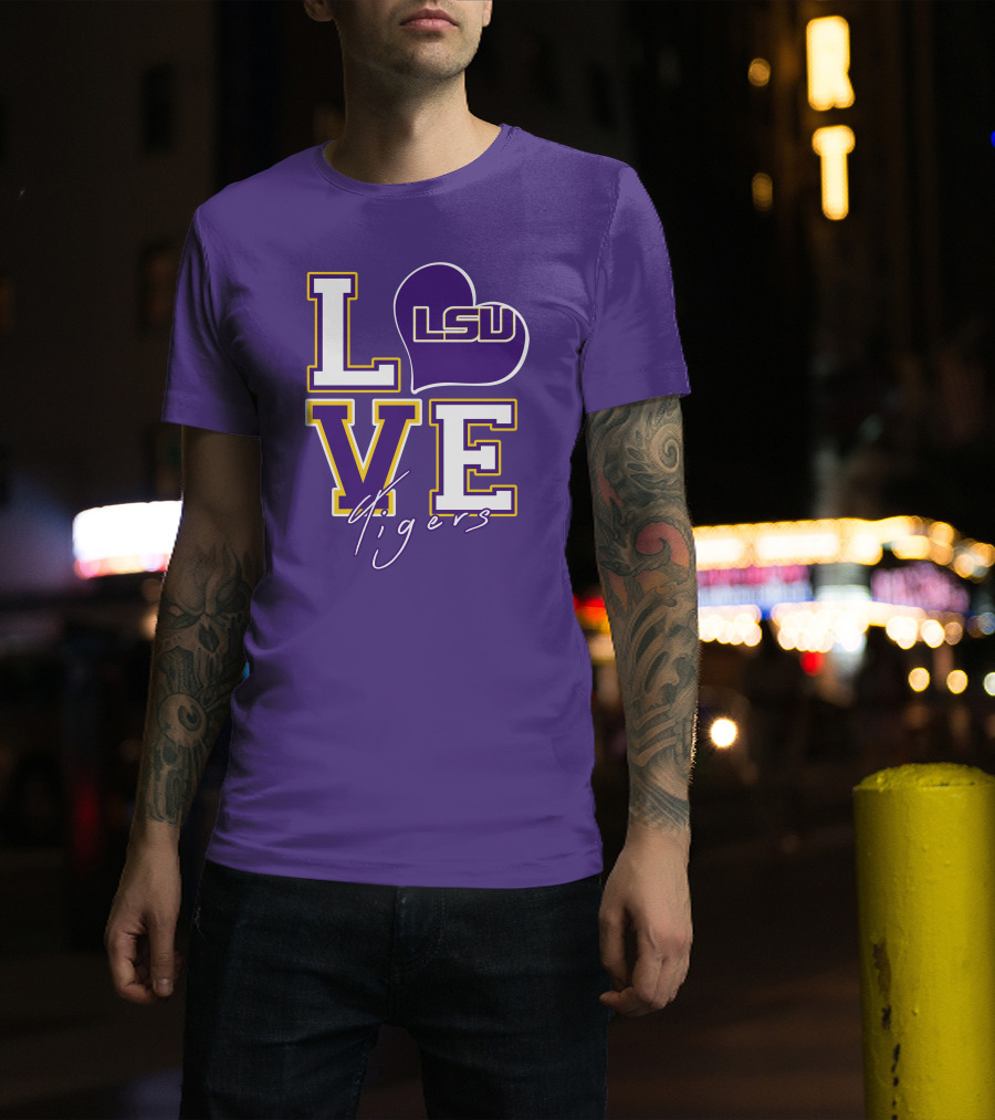 LOVE LSU Tigers T-Shirt
