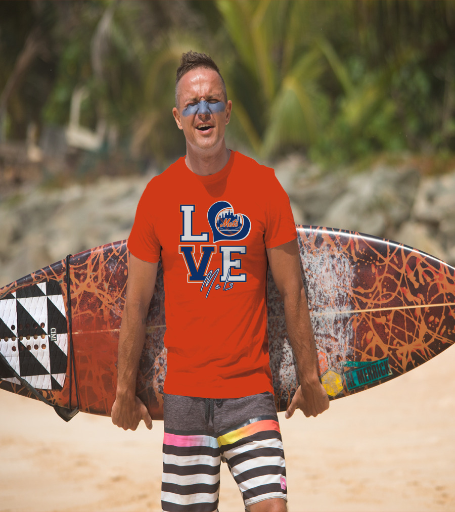 LOVE Mets New York Skyline T-Shirt