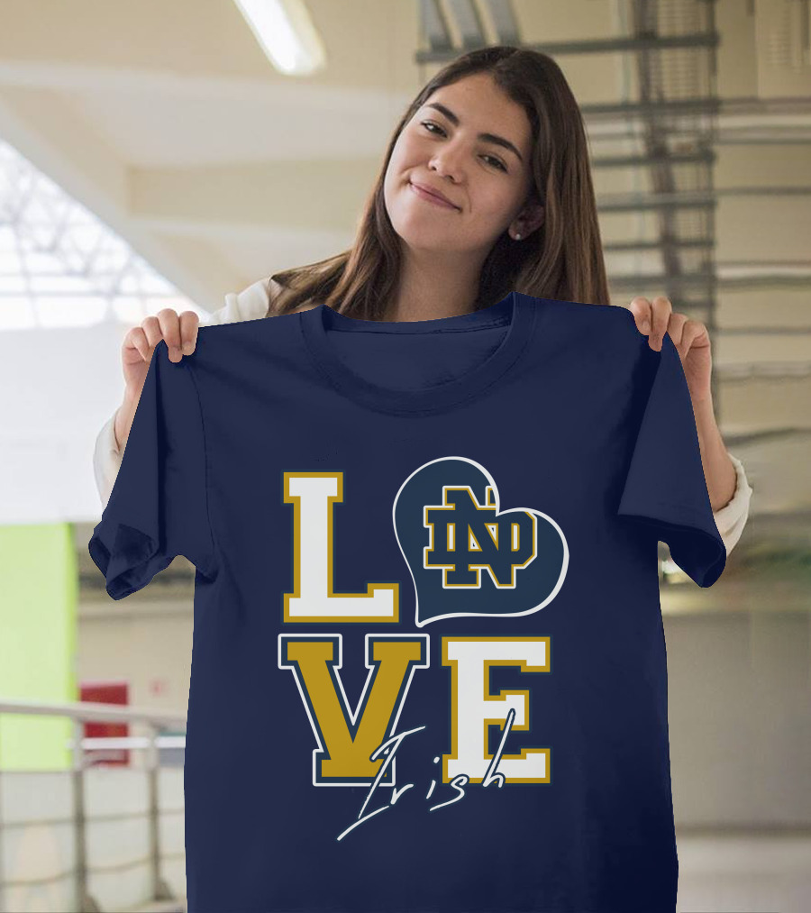 LOVE Notre Dame Irish ND T-Shirt