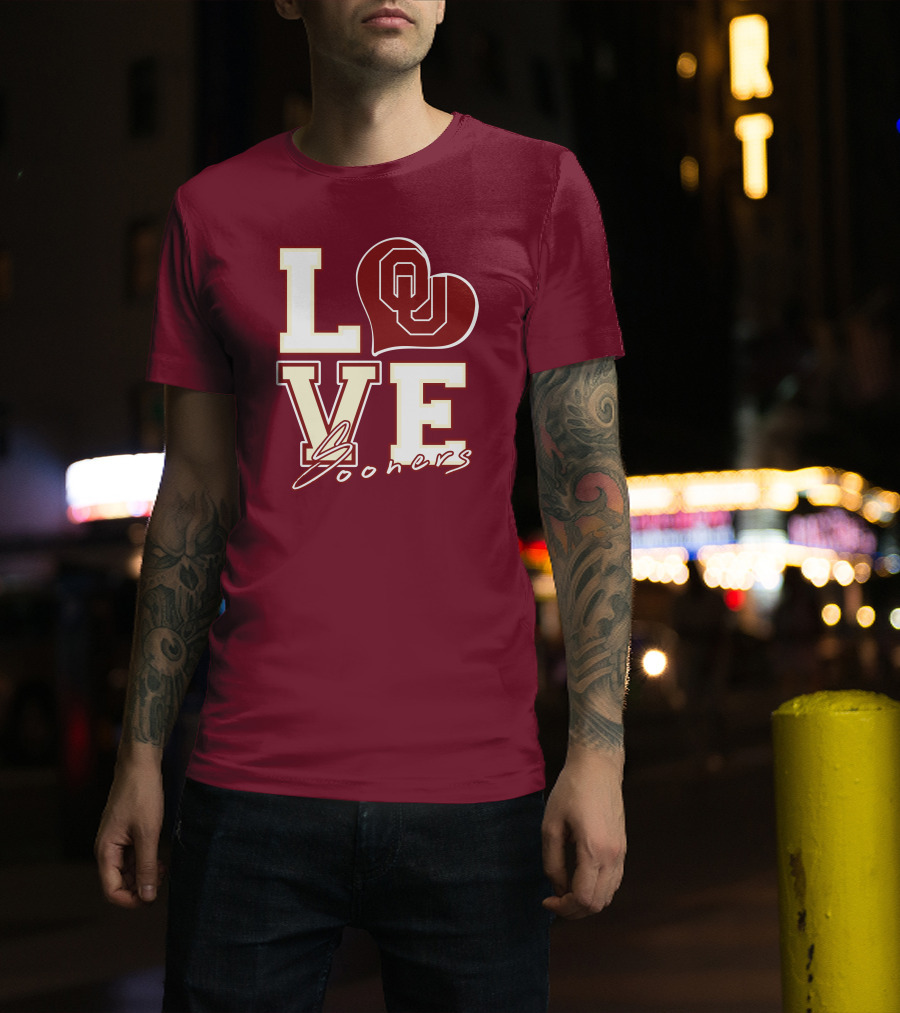 Love OU Heart Sooners T-Shirt