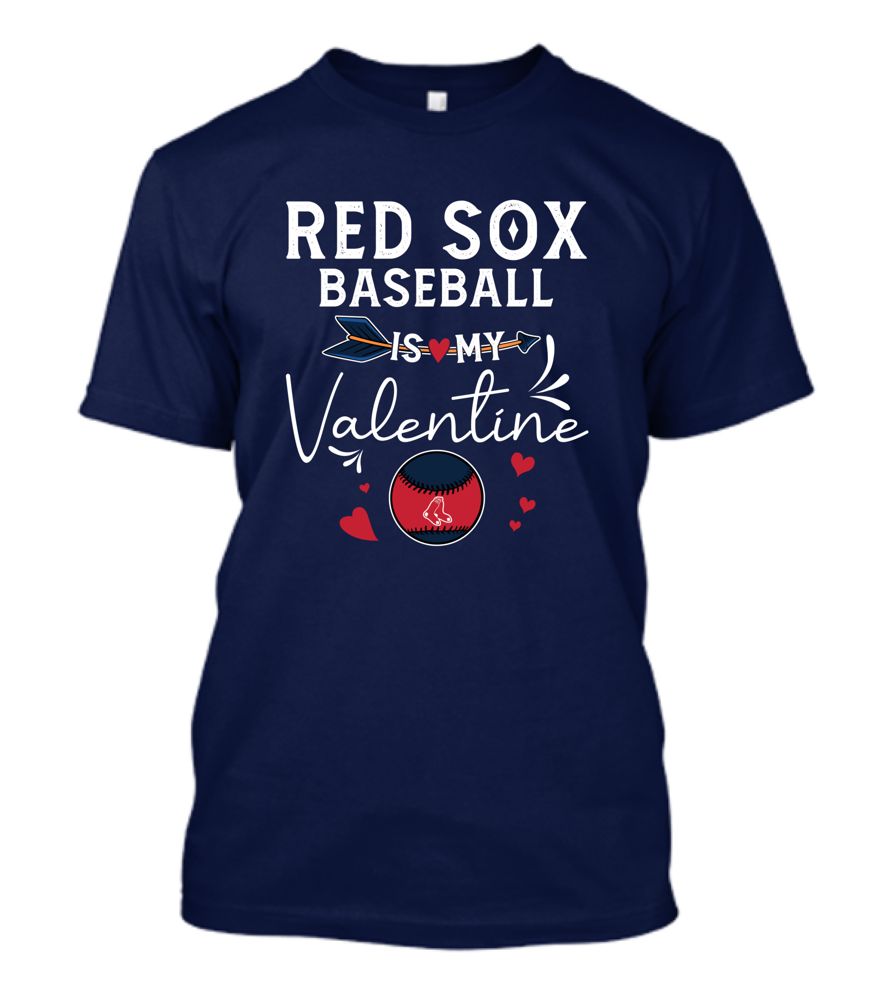Red Sox Baseball Is My Valentine With Heart And Arrow T-Shirt