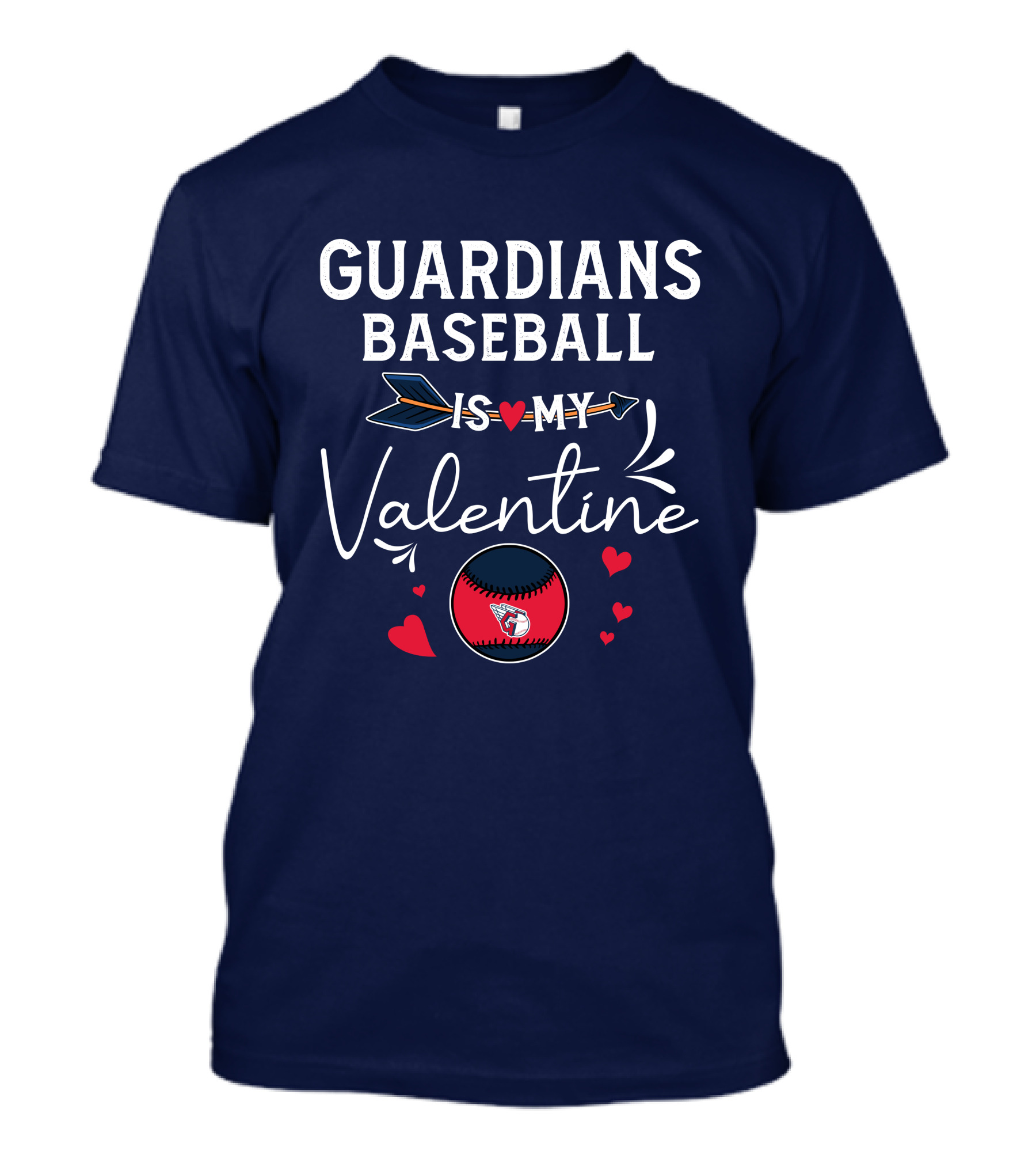 Guardians Baseball Is My Valentine T-Shirt