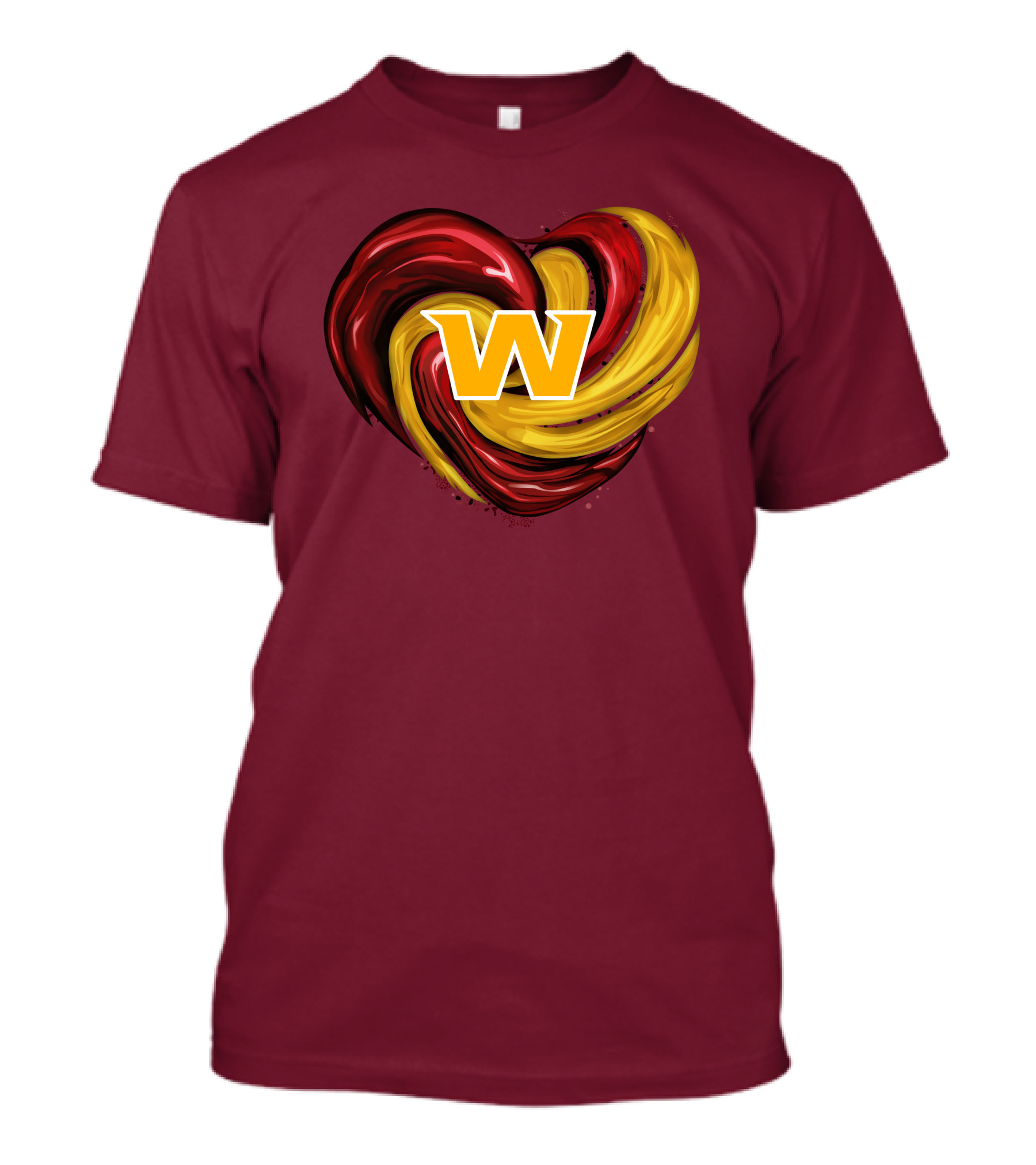 Washington Football Team Tornado Heart W Emblem T-Shirt