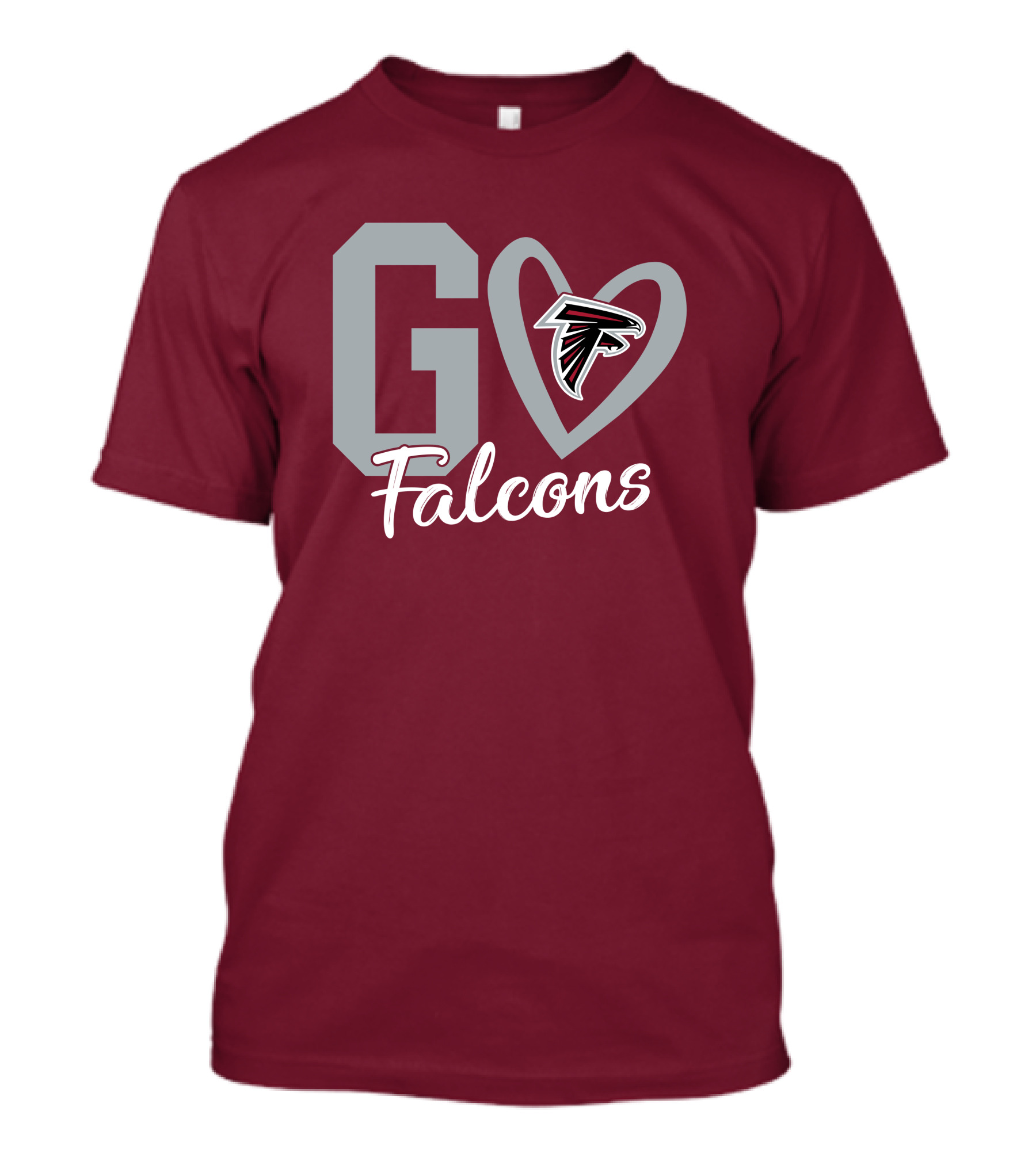 Go Falcons Heart T-Shirt
