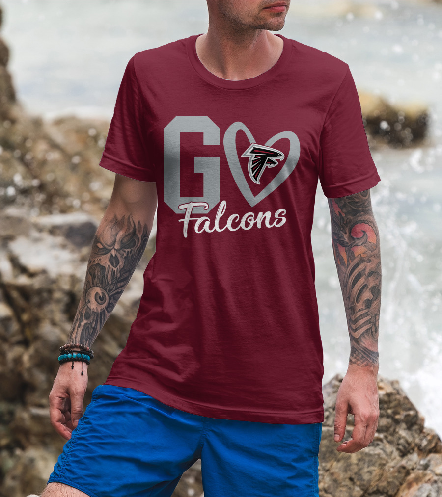 Go Falcons Heart T-Shirt