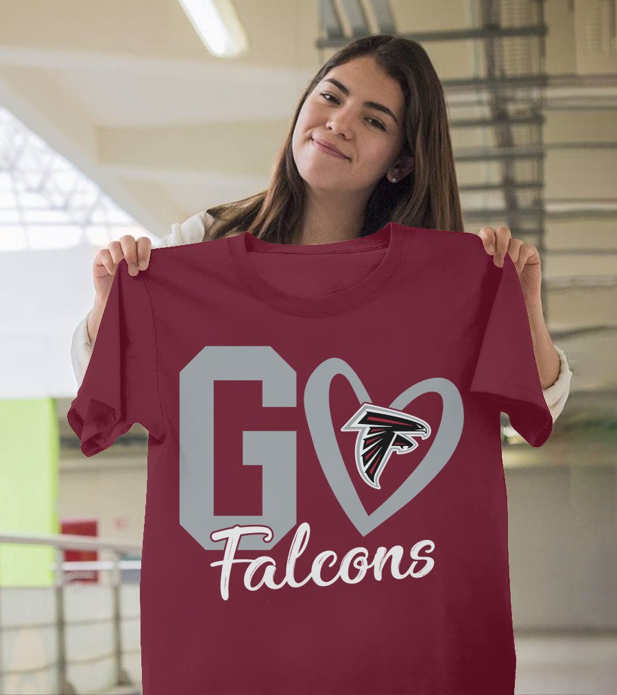 Go Falcons Heart T-Shirt