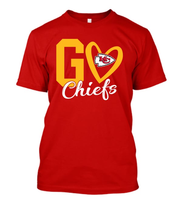 Go Chiefs KC Heart T-Shirt