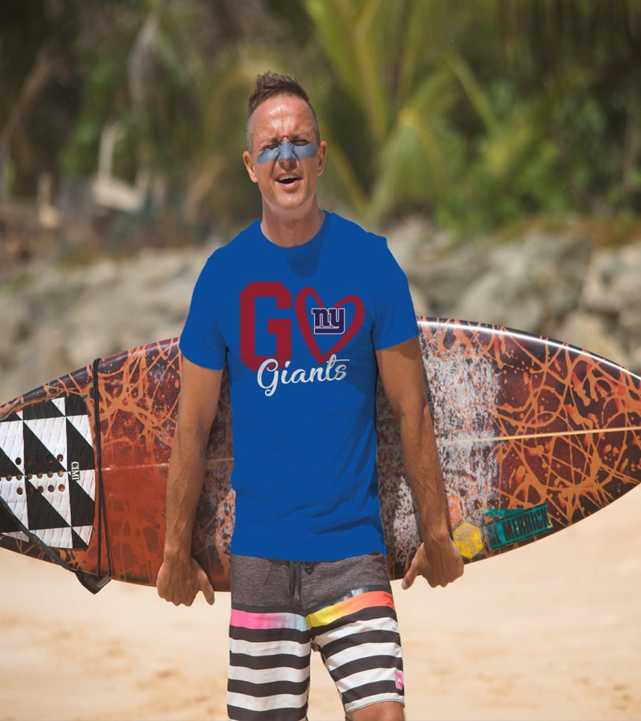 Go Giants NY Giants Heart T-Shirt