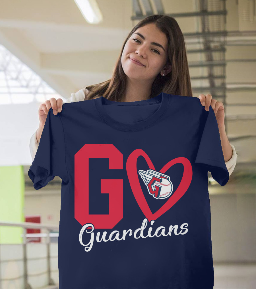 Go Guardians Baseball Heart Winged T-Shirt