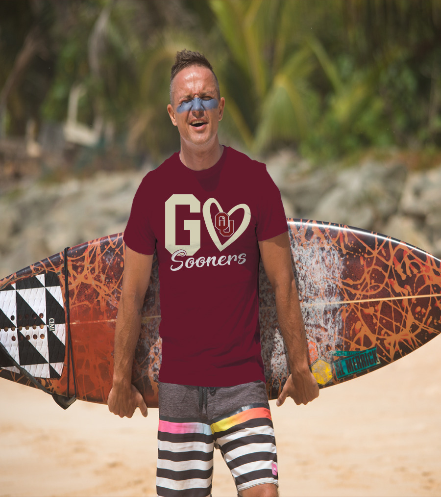 Go Sooners OU Heart T-Shirt