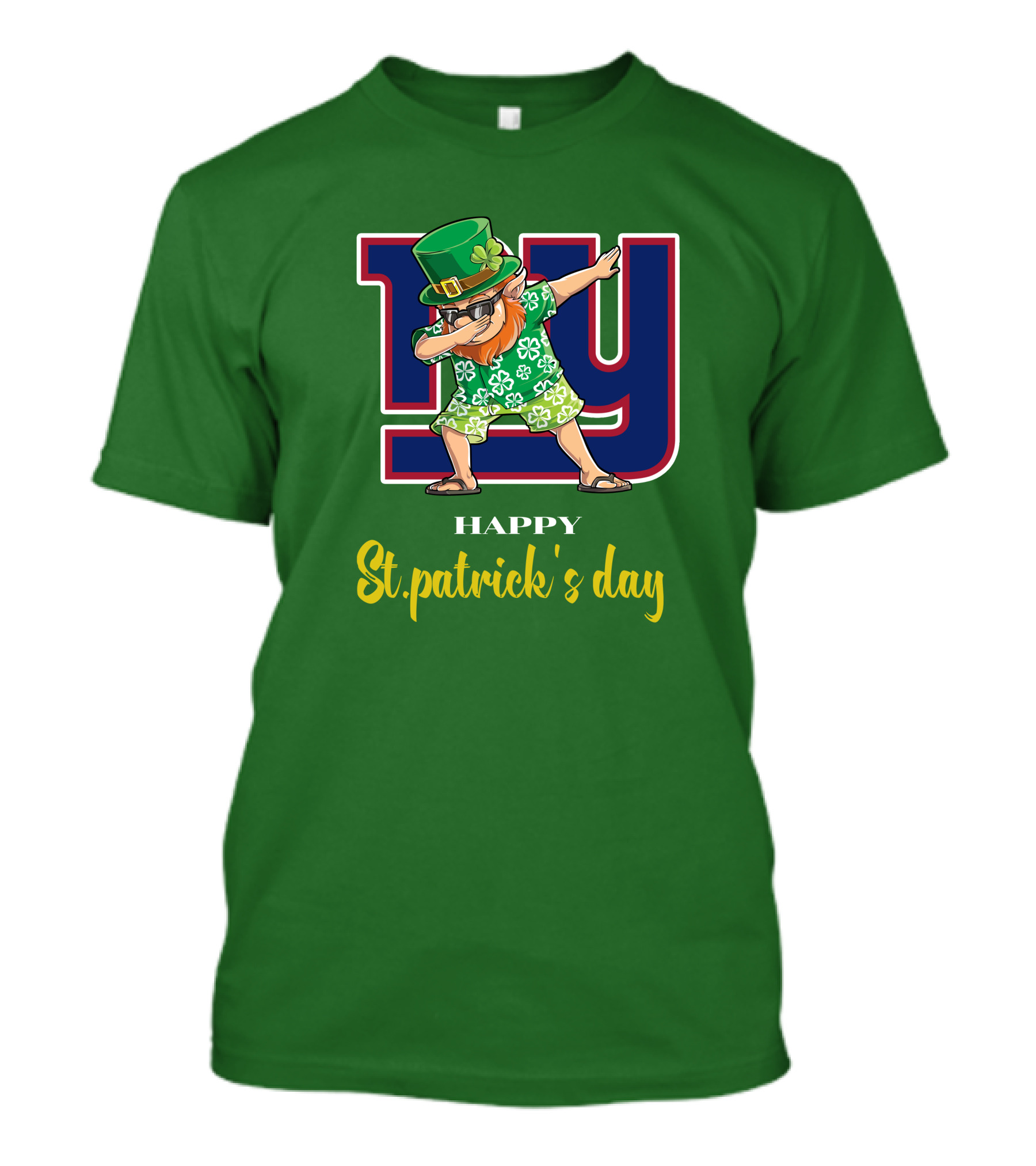 Happy St. Patrick's Day New York Giants Dabbing Leprechaun T-Shirt