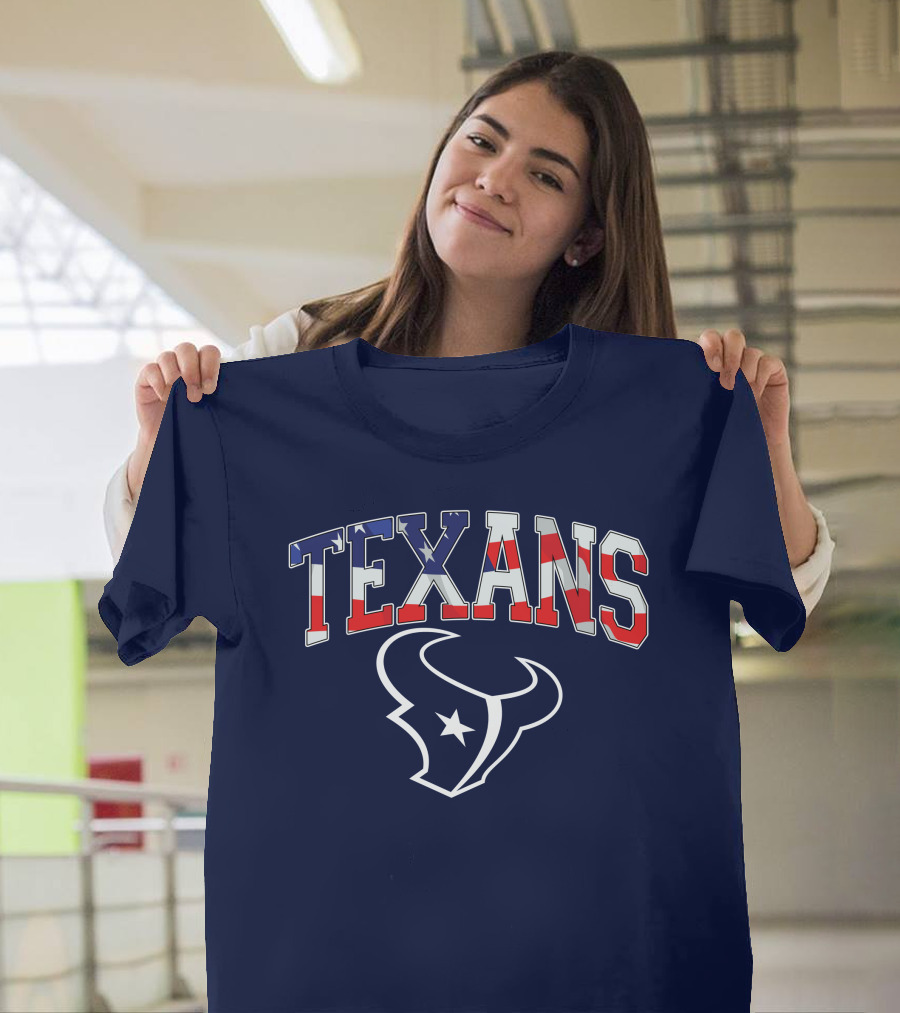 Texans American Flag T-Shirt