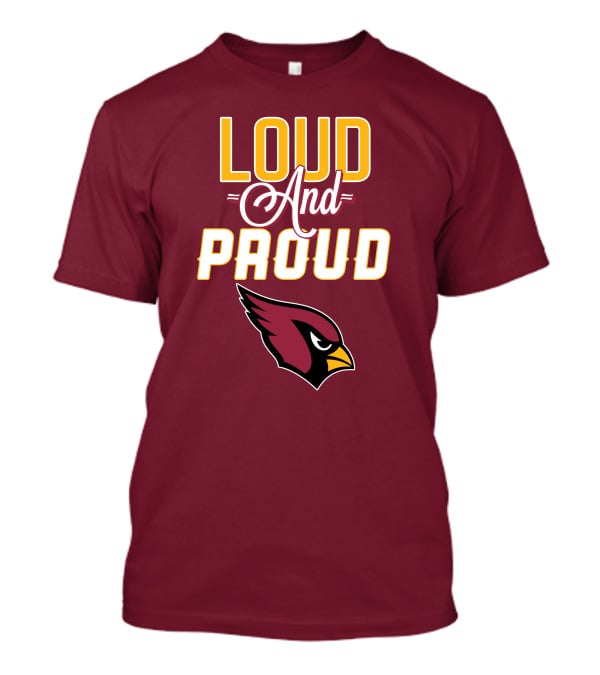 Loud And Proud Arizona Cardinals Bird Head T-Shirt