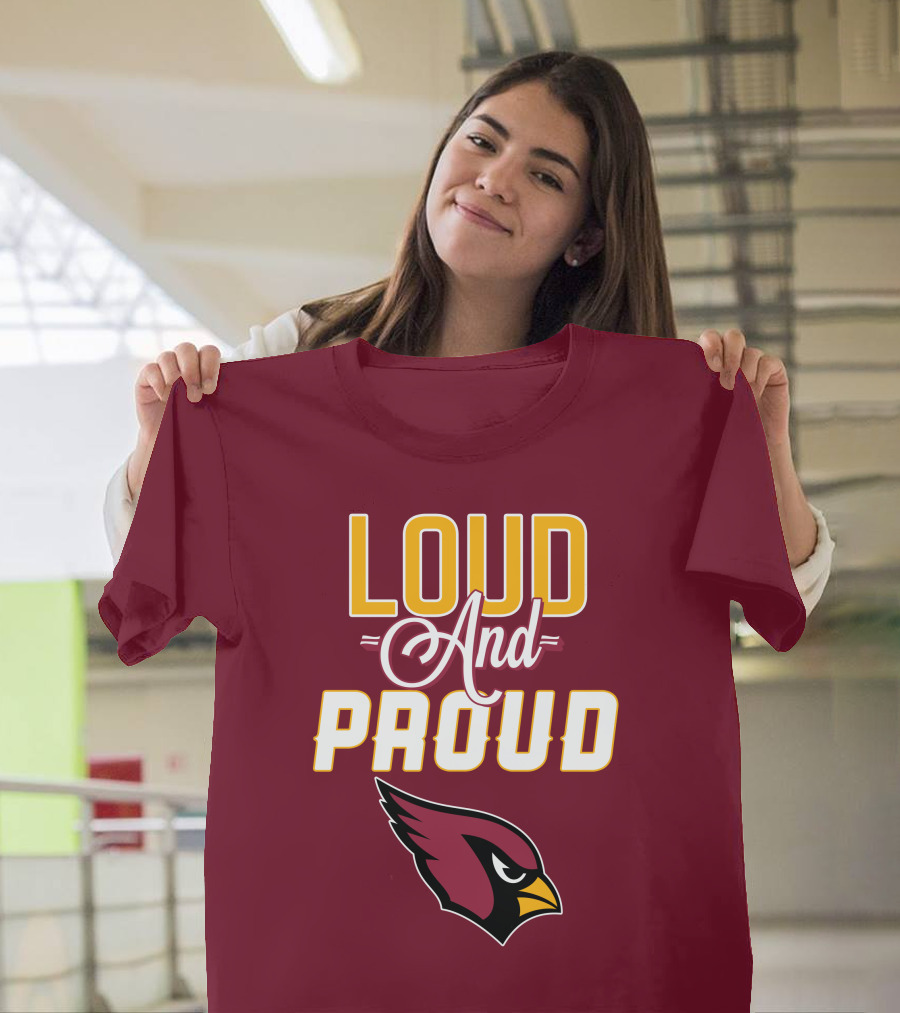Loud And Proud Arizona Cardinals Bird Head T-Shirt