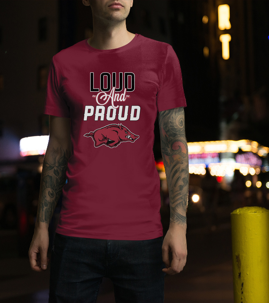 Arkansas Razorbacks Loud And Proud Wild Hog T-Shirt